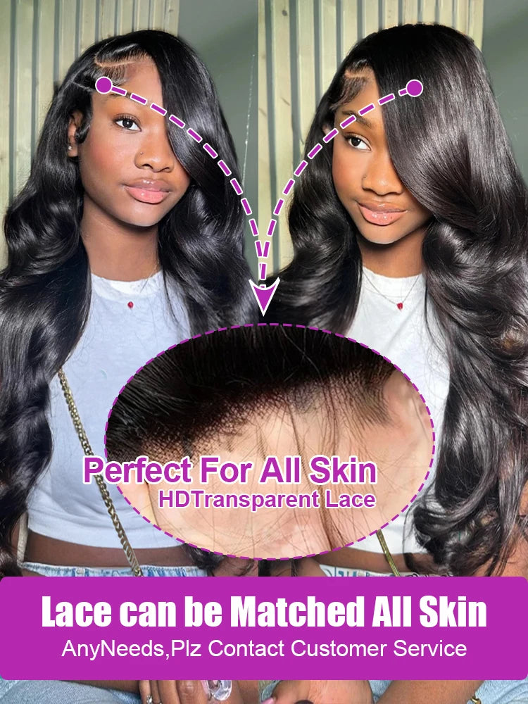 Body Wave 13x6 Hd Lace Frontal Wig 250 Density Human Hair Wig 40 46 50 Inch Loose Water Wave Lace Front Wig Preplucked For Women