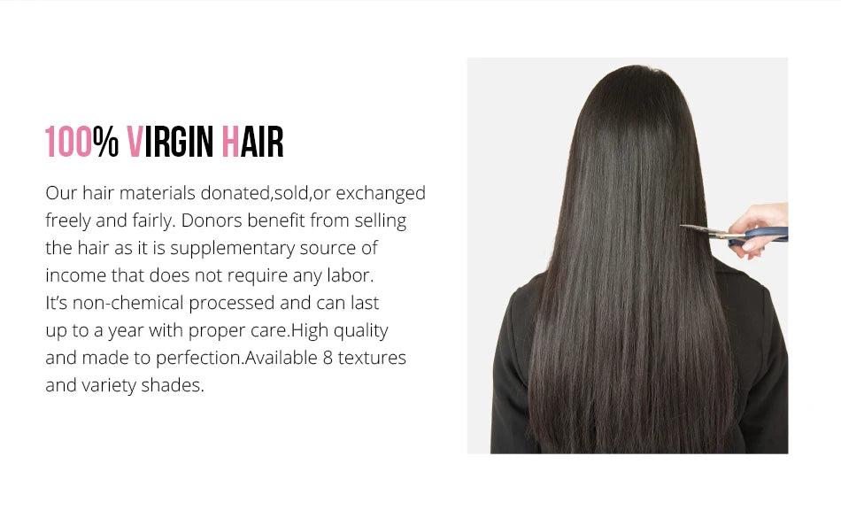 Straight 13x6 HD Transparent Lace Front Human Hair Wigs